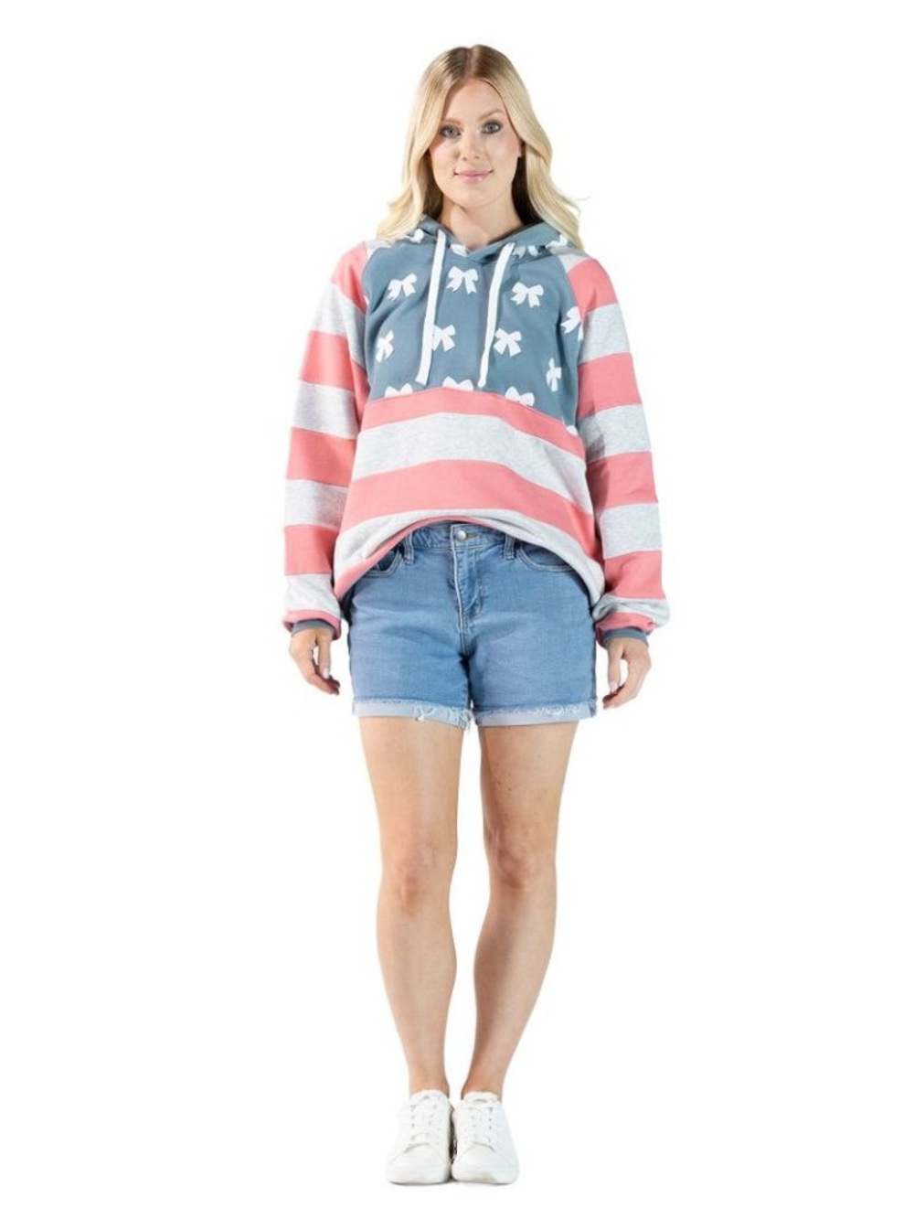Simply Southern USA Bow Patch Hoodie - Size - XXL